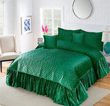 GREEN LUXURY BEDSHEET SET- 5 PCS