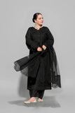 Black Shanzay - 3 Piece Stitched Dress