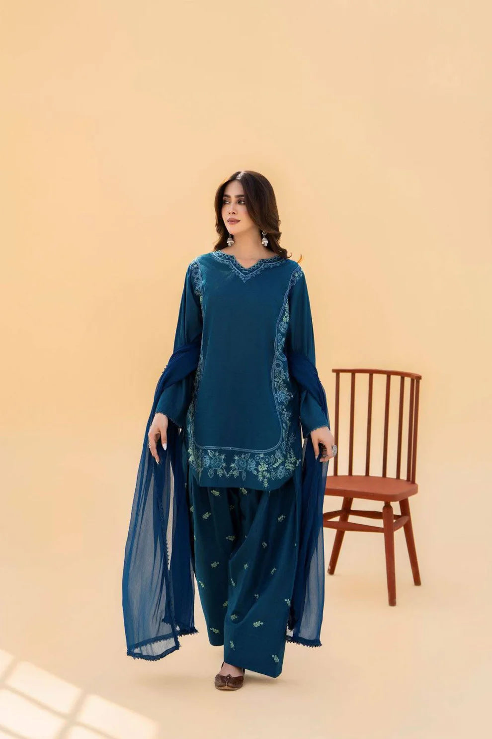 Samra - 3 Piece Stitched Dress
