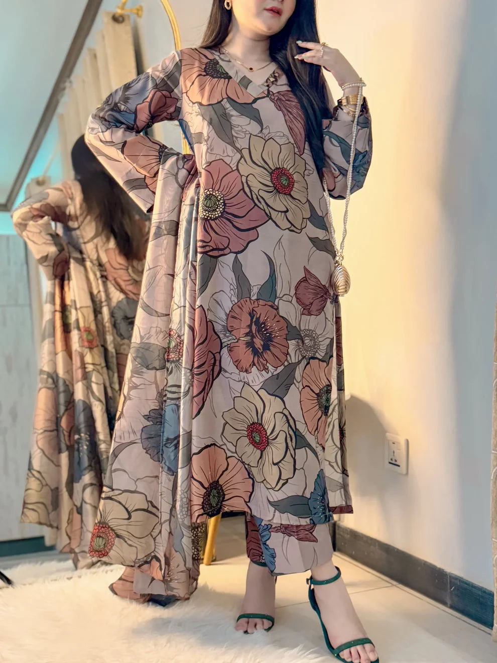 Laleen Skin - 3 Piece Stitched Dress
