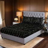 MILITARY/BLACK VELVET fitted bedsheet - (premium)