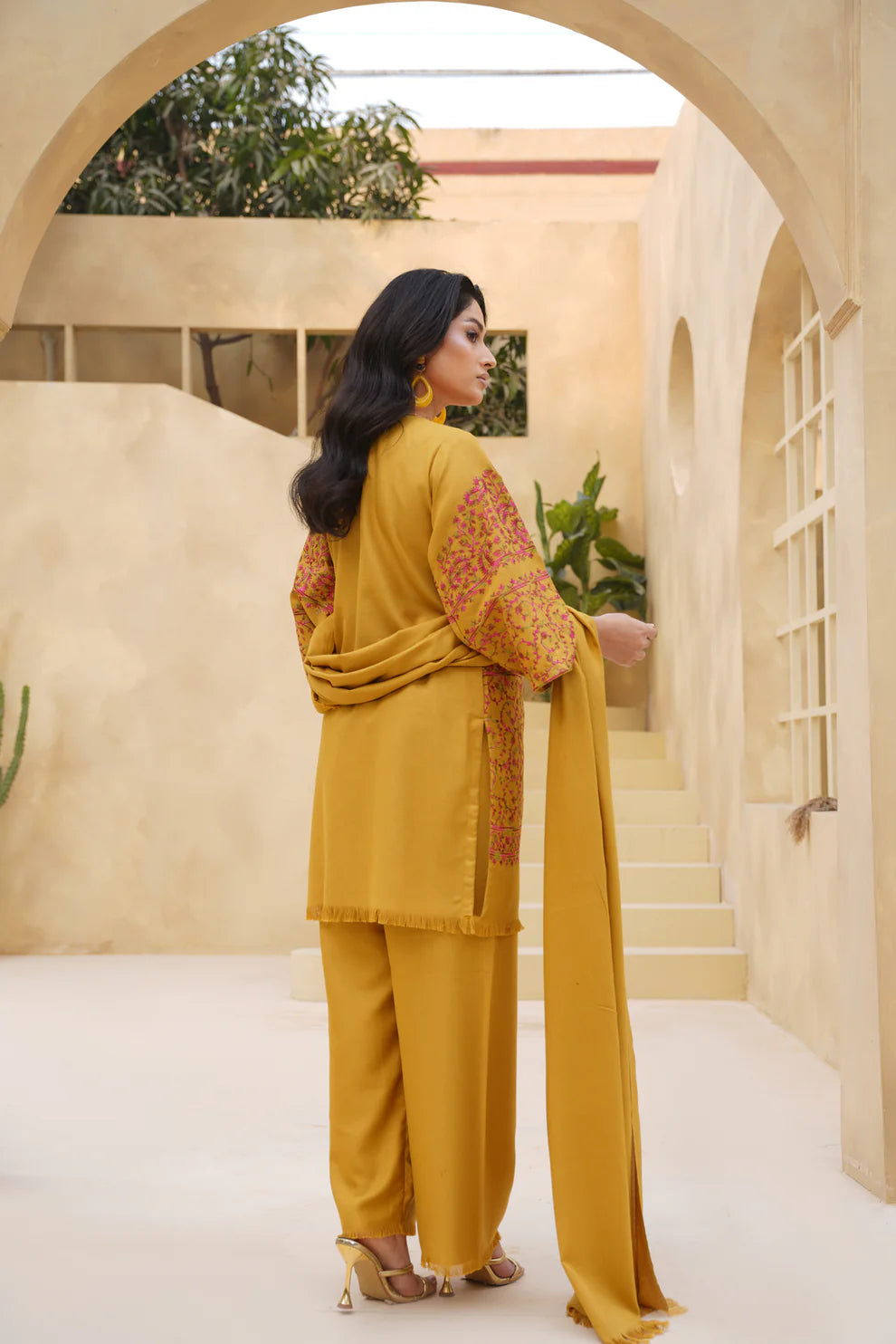 Gulaal - Lemon - 3 Piece Stitched Dress