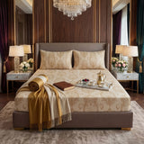 FLOWER/SKIN VELVET fitted bedsheet - (premium)